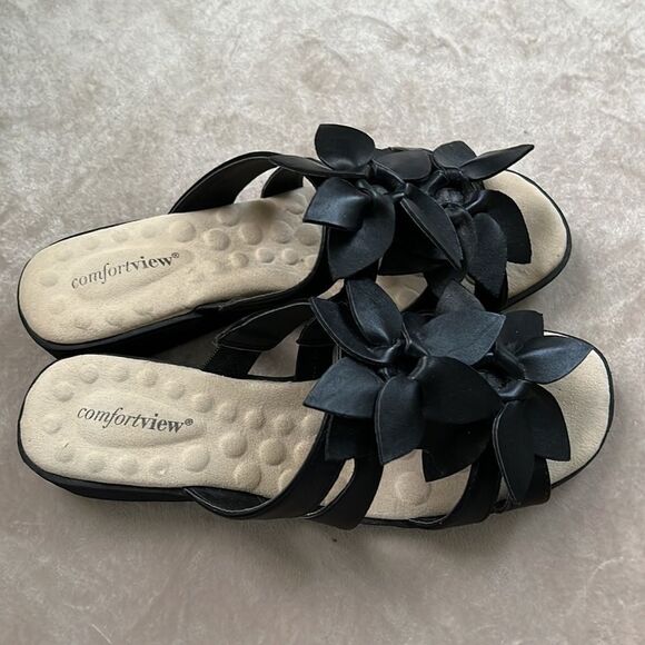 Comfortview Sz 8.5 Floral Sandals Comfy!!! LN! - Picture 2 of 10